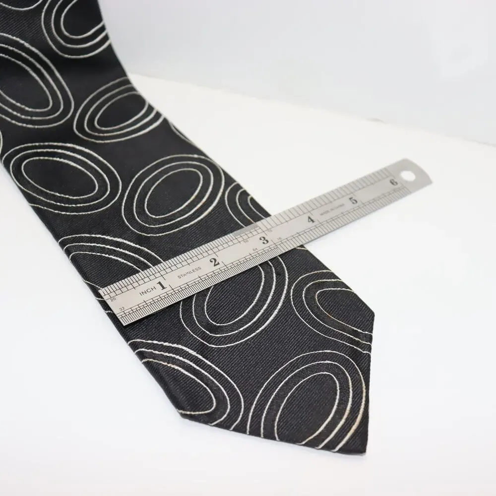 Vintage Alfani Silk Abstract‎ Loop Pattern Tie 3.5” Wide